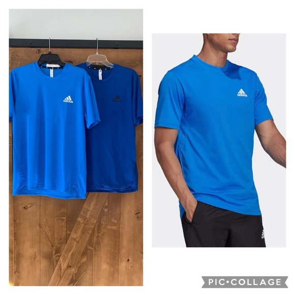 Adidas Short Sleeve Mesh Top Tee Bundle size Small in Blue - Picture 1 of 6